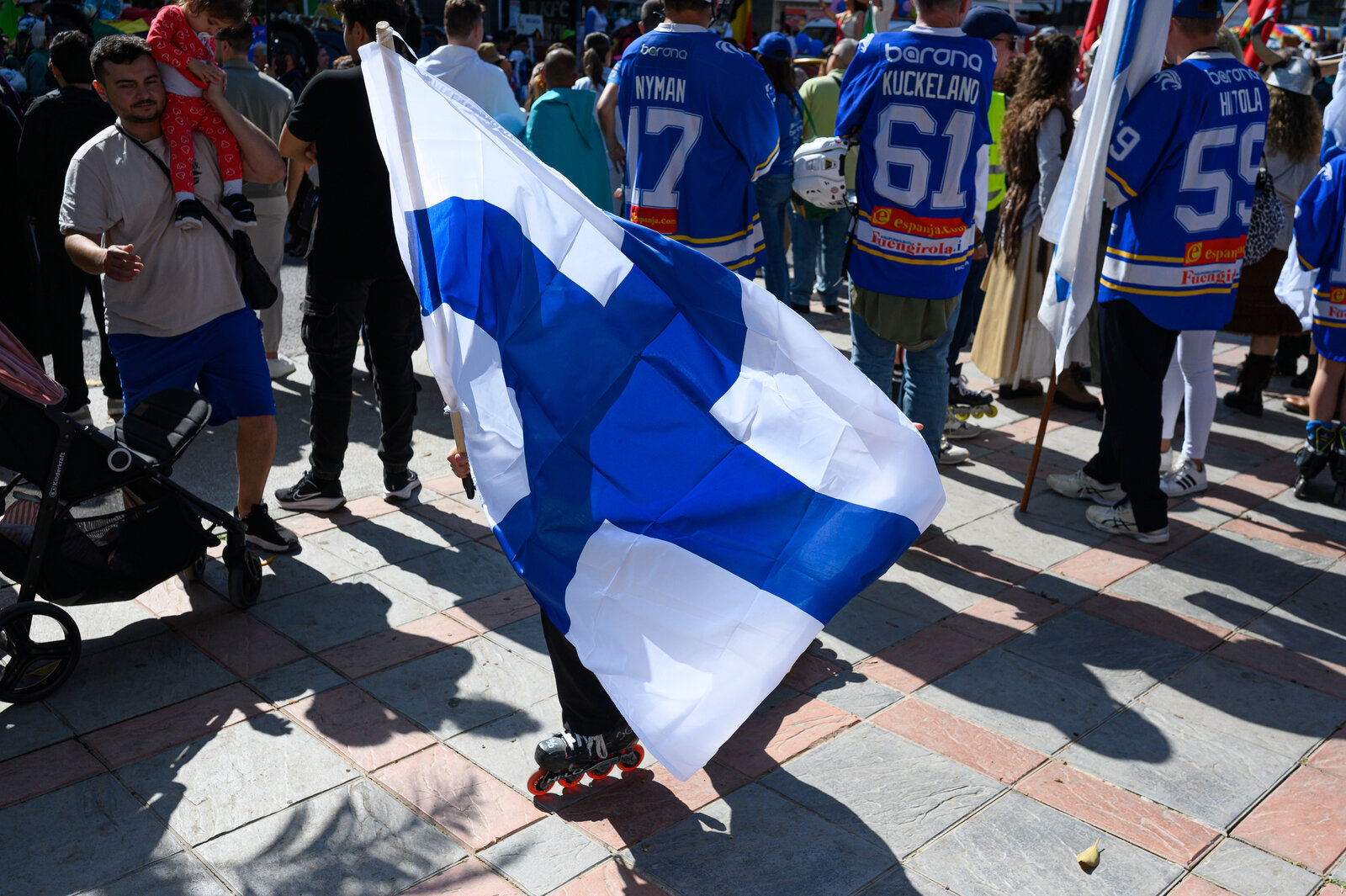 Reprezentacja Finlandii przed paradą